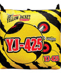 Yellow Jacket Archery Target Bag Portable With Dual Sides And Ten Bullseyes, bright yellow design with carry handle