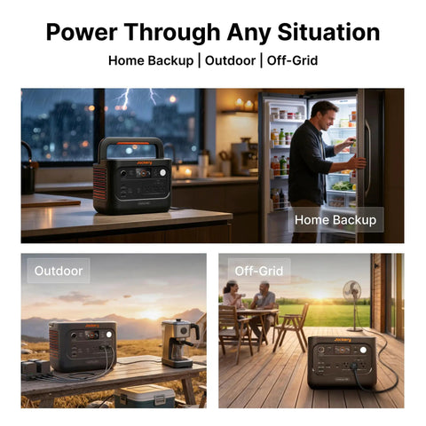 Heavy Duty 1500W Power Station With 1024Wh LiFePO4 Battery And Ultra Fast 10MS UPS Switch for home backup and outdoor use.