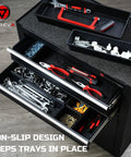 Extra Large Tool Box Organizer Tray Set 12 Piece Divider Kit With Non Slip Trays In 4 Sizes For Rolling Tool Chest Drawers