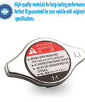 Radiator Cap Replacement For Honda And Acura Cars Replaces 19045-RAA-003 And 19045-PAA-A01 with warning label visible