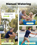 Sprinkler Timer For Garden Hose, No Fuss Programmable Watering Scheduler With Rain Delay in use for various outdoor activities