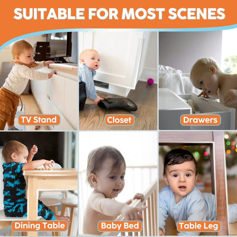 Legit Silicone Baby Proofing Edge Guards And Corner Protectors Heavy Duty Wall Bumpers in safe toddler setups around furniture.