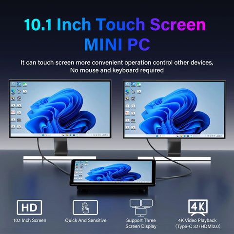 Built Rough For The Daily Grind This 10.1 Inch Rugged Industrial Touch Tablet Runs Windows 11 Pro With Intel Celeron To Crush Heavy Automation Tasks Without Skipping A Beat featuring touchscreen connectivity with dual monitors.