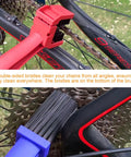 2 Piece Bike And Motorcycle Chain Cleaning Brush Set For Universal Use Heavy Duty Chain Washer Tool With Nylon Bristles