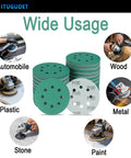 Ditch cheap discs and grab these 50 pc 5-inch sanding discs with 8 holes for versatile sanding on various materials.