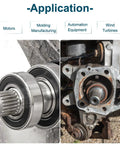 Application of Two Pack Deep Groove Ball Bearing With Double Rubber Seals High Carbon Chrome Steel in motors and automation equipment