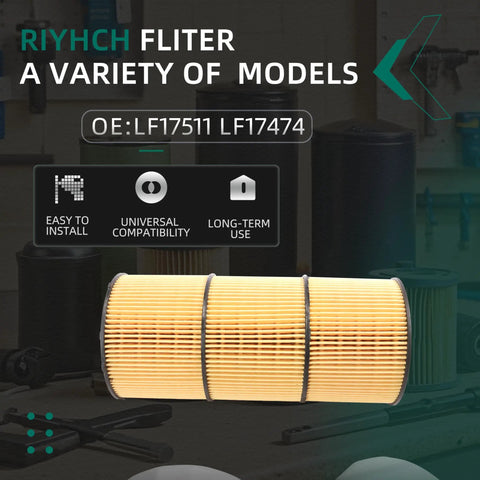 Six Pack LF17511 Oil Filter Fits Freightliner Cascadia 114SD 122SD 108SD And Western Star 4700SB 4700SF 4900FA Heavy Duty Trucks 2009-2020