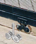 Heavy Duty Steel Sliding Door Pulley Wheel Set For Wardrobe Track Durable Industrial Grade Trolley Roller With 200Kg Load Capacity Replacement Track Roller Kit
