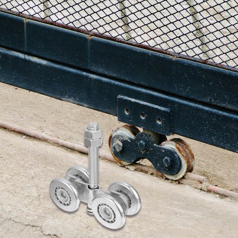 Industrial Sliding Door Track Roller Pulley Heavy Duty Wheel With 200kg Load Capacity, steel replacement wheel for gates.
