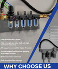 Image of Five Stage Pro Grade Air Dryer System For 1/4 Inch NPT Compressors With Water Separator, 5 Micron And 0.01 Micron Filter Cartridges in use.