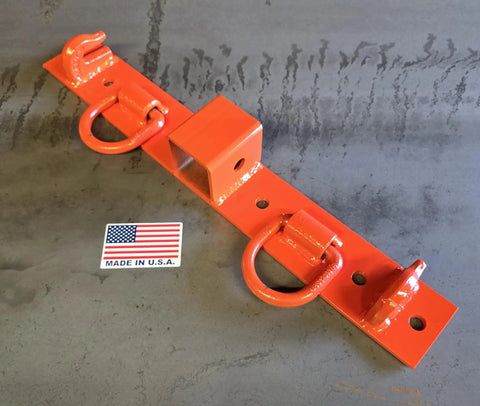 Bolt On Chain Hooks And D Rings Receiver Hitch Kit For Compact Farm Tractors Universal Tow Accessory Built To Fit John Deere And Kubota