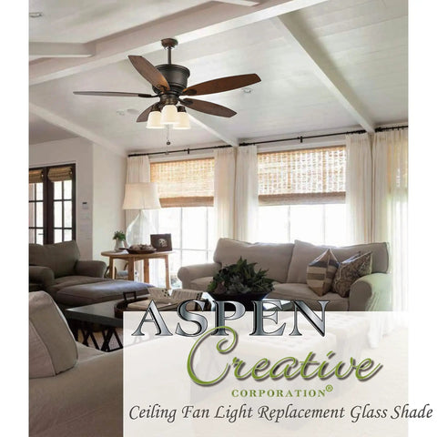 Living room with Replacement Glass Shade Bell Alabaster Transitional Style Two And One Eighth Inch Fitter Four Pack on ceiling fan