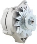 Alternator For Farm Tractors And Heavy Equipment Diesel Engines Fits 1026 6-407 Ag Tractors Combines Travel Lifts And More 1 Year Warranty 100 Percent Computer Load Tested To OEM Specs, side view