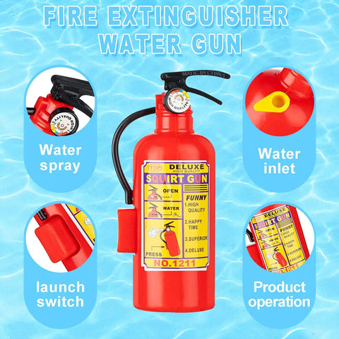 Mini Fire Extinguisher Water Squirt Guns 12 Pack Ultimate Hype For Summer Pool Parties And Backyard Ragers Perfect Squad Pick For Kids Teens And Adults Compact Design Makes Sharing Effortless During Any Outdoor Bash Or Beach Day