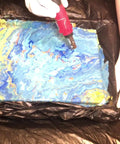 Using Cordless Butane Soldering Iron Kit With 3 In 1 Soldering, Jewelry And Heat Shrink Torch on colorful art project