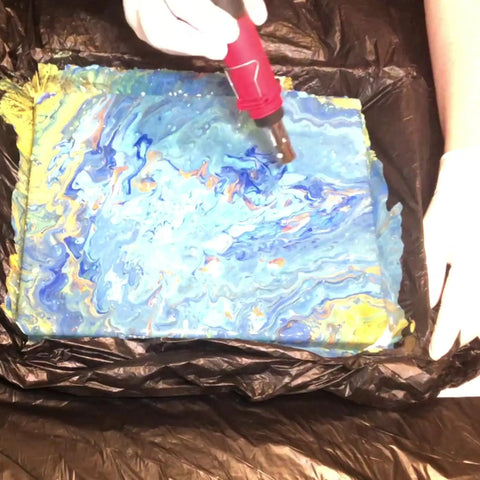 Using Cordless Butane Soldering Iron Kit With 3 In 1 Soldering, Jewelry And Heat Shrink Torch on colorful art project