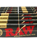 Classic Black King Size Slim Rolling Papers 110mm Natural Unrefined Ultra Thin For Smooth Burns And Easy Rolling 12 Pack Bundle
