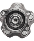 Front view of Rear Wheel Bearing Hubs Pair For 2002 2003 2004 2005 2006 Nissan Altima, 2004 2005 2006 2007 2008 Maxima, And 2004 2009 Quest 5 Lug Hub Bearings Assembly Replacement Kit Two Pack Left And Right Easy Install