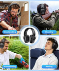 2 Pack Ear Protection Muffs NRR 35dB Hearing Protection Noise Canceling Over Ear Muffs for various activities