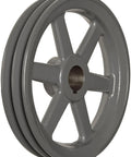 V Belt Sheave Bored To Size For Classical V Belts A Belt Section Cast Iron Two Grooves 9.25 Inch Outer Diameter 1.2 Inch Bore Works For Banding Or Dual Belt Drives 2710 Max RPM