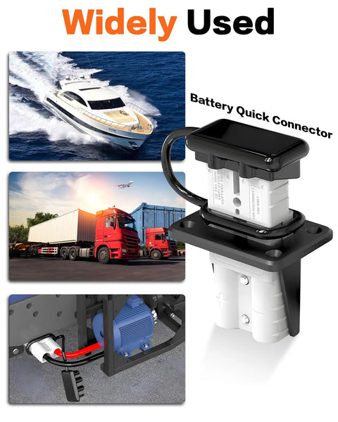 Beefy 50 Amp Anderson Battery Connector Kit For 6 To 12 Gauge Cables Quick Connect And Disconnect Wire Harness application images
