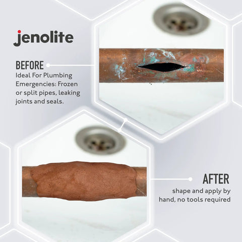Copper Pipe And Tank Repair Epoxy Putty Stick For Leaks And Hot Water Lines Fast Fix 7 Inch 4 Oz applied on copper pipe in repair