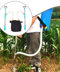 Backpack Spreader Sprayer For Granular Fertilizer And Manure, Handy Metal Double Handle, Garden And Farm Distributor For Agriculture Use