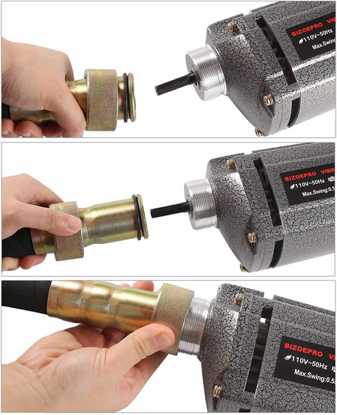 Beast Mode Ready Electric Concrete Vibrator 0.85 HP 850W Motor 13000 VPM Handheld Pencil Style For Construction And Patching Portable Lightweight Vibrator With Lock On Button For Extended Use