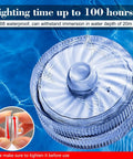 Blue Submersible LED Light Set Tiny But Mighty Battery Powered Flameless Lights With Up To 100 Hours Of Continuous Brightness Waterproof