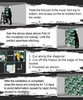 Installation guide for Banana Leaf Tropical Botanical Wallpaper Green Plant Floral Wall Mural For Living Room And Bedroom 108 By 75 Inch Non Peel And Stick Waterproof And Stain Resistant Fabric Mural.