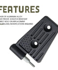 Jeep Wrangler JK Door Hinges Kit Replacement Aluminum Black 8 Pcs For 2007 2018 JK JKU Rubicon Sahara 4 Door Durable Hinge