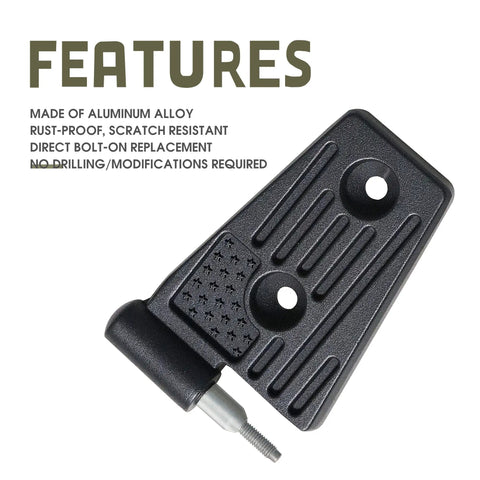 Jeep Wrangler JK Door Hinges Kit Replacement Aluminum Black 8 Pcs For 2007 2018 JK JKU Rubicon Sahara 4 Door Durable Hinge