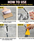 Step-by-step guide on using the 500g Concrete Crack Filler Waterproof Self Leveling Sealant for driveway and patio cracks.