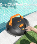 Cordless Pool Vacuum Robot With 120 Minute Runtime Beefy Dual Motor Power Auto Park Two Cleaning Paths Easy Maintenance