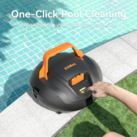 Cordless Pool Vacuum Robot With 120 Minute Runtime Beefy Dual Motor Power Auto Park Two Cleaning Paths Easy Maintenance