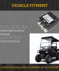 EZGO TXT Golf Cart Motor Controller 36V PDS 350 Amp Replacement Drop-In for 2000-2009 with compatible parts and cart.