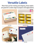 Dead On Half Sheet Printable Shipping Labels With True Block Coverage To Hide Old Ink Smoothly Laser Ready White Mailing Stickers for shipping, product labeling, and organization