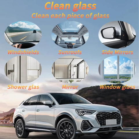 Windshield Crack Repair Kit For Cars And Glass Surfaces Quick Fix For Cracks That Stops Propagation Fast DIY Window Repair Liquid Easy To Use Glass And Mirror Repair Solution 1 Pack shown in use on various glass surfaces.