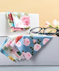 8-pack microfiber cleaning cloths, 7 x 6 in, multicolor floral pattern for eyeglasses, camera lenses, phones and screens