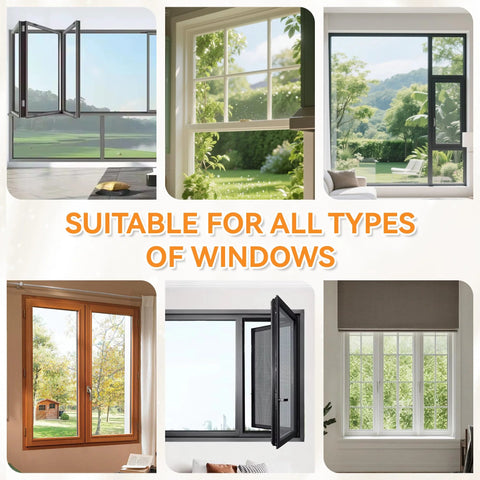 236-inch wedge-shaped foam window seal strip, white self-adhesive weather seal for doors and windows, collage of window styles