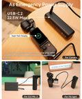 Pocket 3 Battery Handle For DJI Osmo Pocket 3, 5000mAh Fast Charger showcasing USB-C charging connections and devices