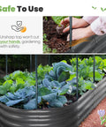 Raised Garden Bed With Clear PVC Cover, Galvanized Oval Garden Box For Outdoors, Great For Vegetables, Easy Assembly shown.