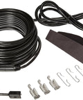 RC60 60 Foot Heating Cables for Roof and Gutter Black with spacers and clips for easy install, prevent ice dams and buildup