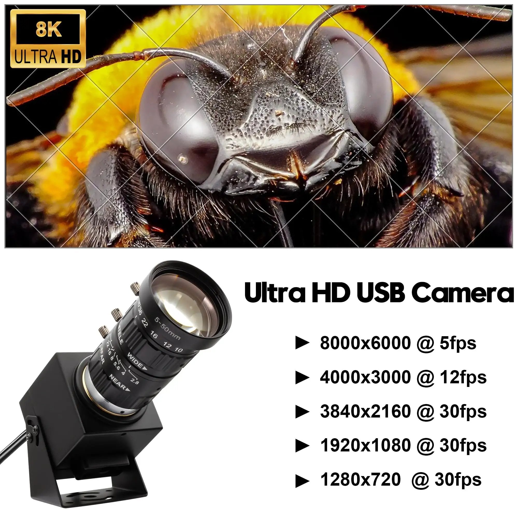 Ultra HD 48MP USB Camera - Pro Vision for Pi ✓