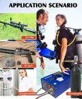 Portable PCP Air Compressor 4500 Psi 30 MPa Water And Oil Free Air Pump For Rifles Pistols And Paintball Cans with multiple use scenarios