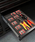 Interchangeable Ratcheting Terminal Crimper Set With 7 Die Sets Quick Change For Automotive Electrical Terminals in tool organizer