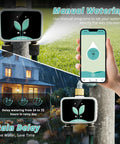 Smart WiFi Water Timer For Garden Hose With App Control No Fuss Setup 2 Zone Brass Inlet And Outlet Rain Delay Auto Manual Modes