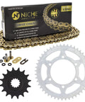 Drive Sprocket And Chain Kit For Yamaha YZF R6 And R6S, 16T Front 48T Rear, 520V-X X-Ring 116 Links, packaging and parts view