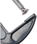 Close-up of 6 Inch Heavy Duty G Clamp Pro Craft Malleable Cast Iron Clamp with silver-plated threads for smooth action.