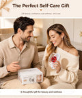 Couple holding 4 In 1 Body Sculpting Machine for Cellulite Reduction Anti Cellulite Massage Tool with white design and box